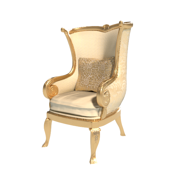 GOLDEN DAMASK CHAIR