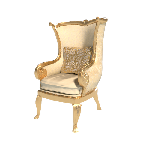 GOLDEN DAMASK CHAIR